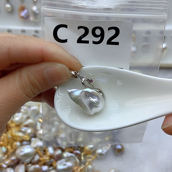 淡水珍珠颈饰银S925镶嵌