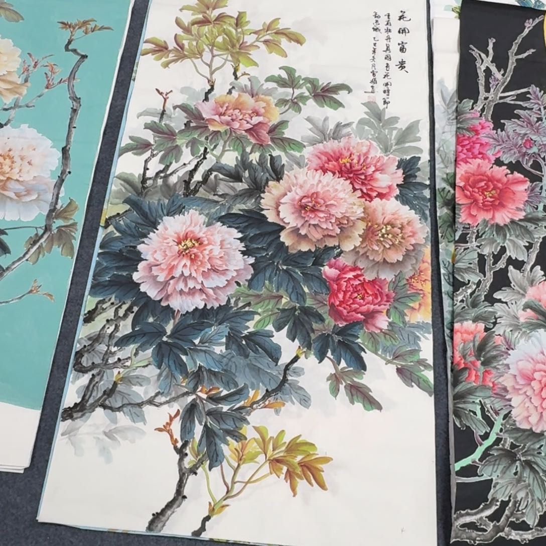 火***瑜国画140×70小写实绘画画画