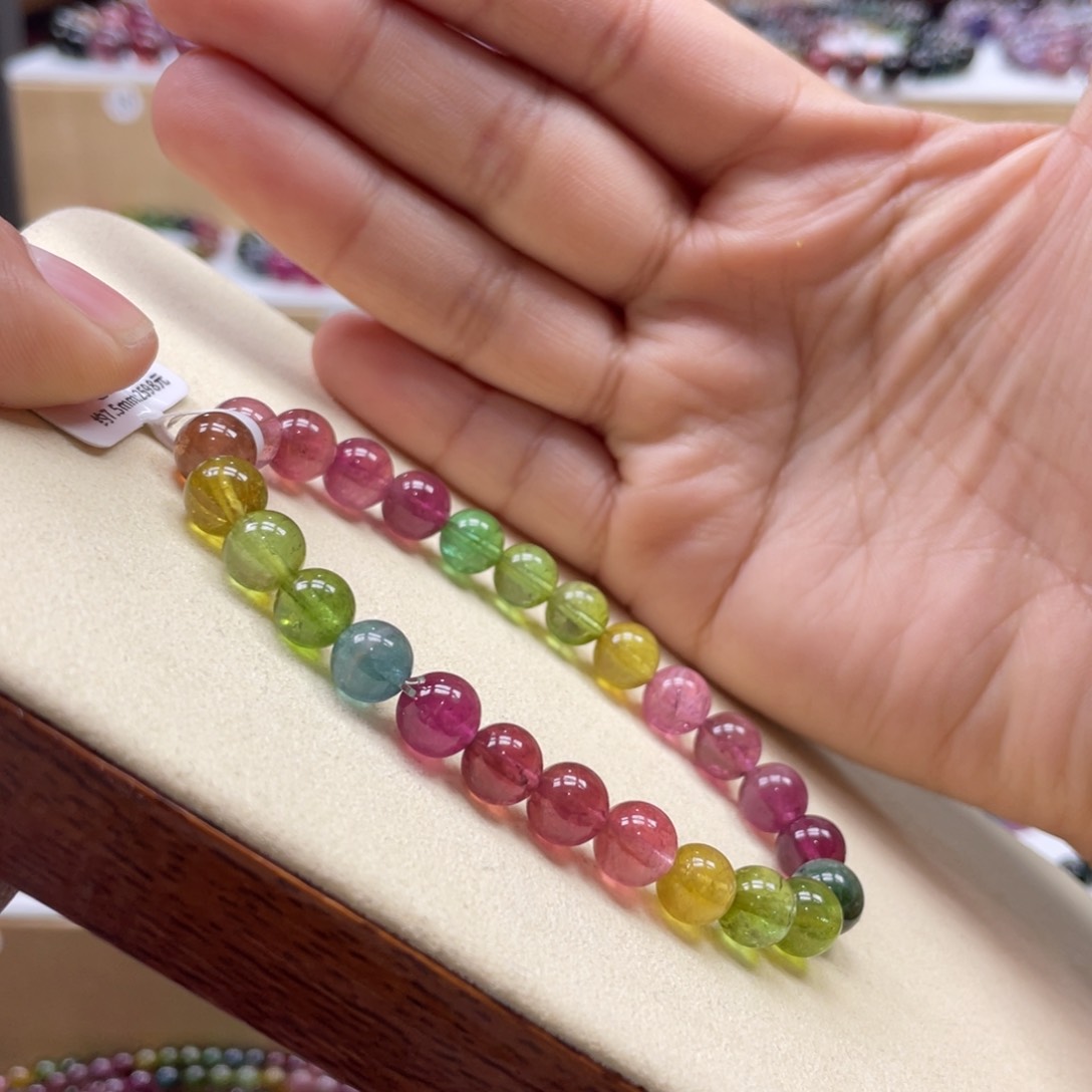 碧玺手串未镶嵌7.5mmmmmmmmmmmmmmmmm