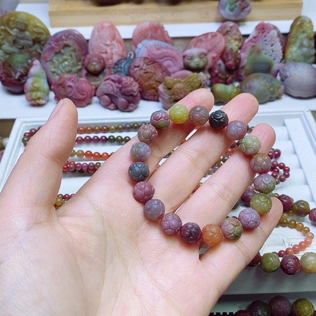 玛瑙/玉髓盐源玛瑙手链未镶嵌