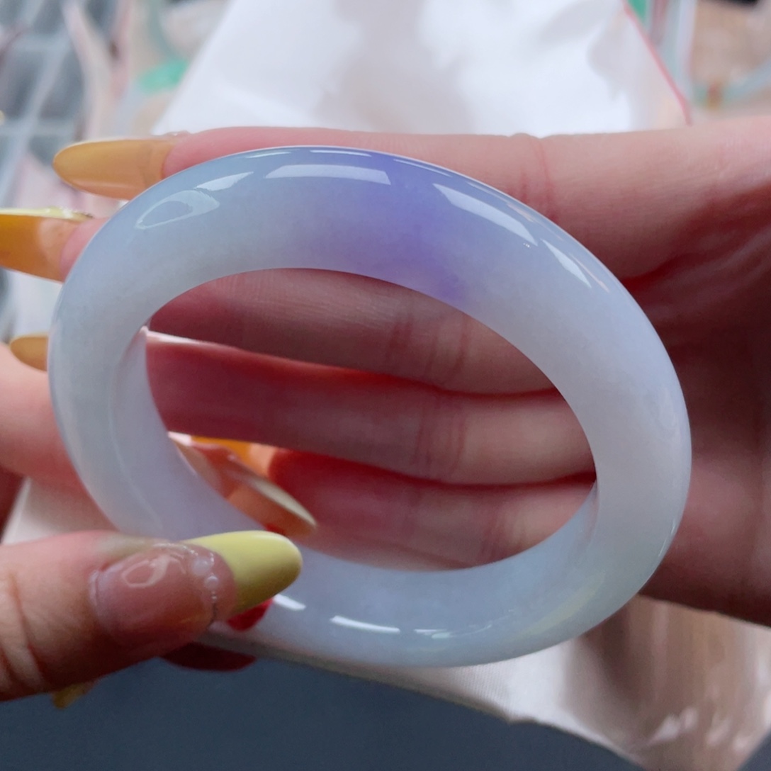 未镶嵌手镯翡翠55.0紫罗兰永恒花园 浪漫至死不渝 10号