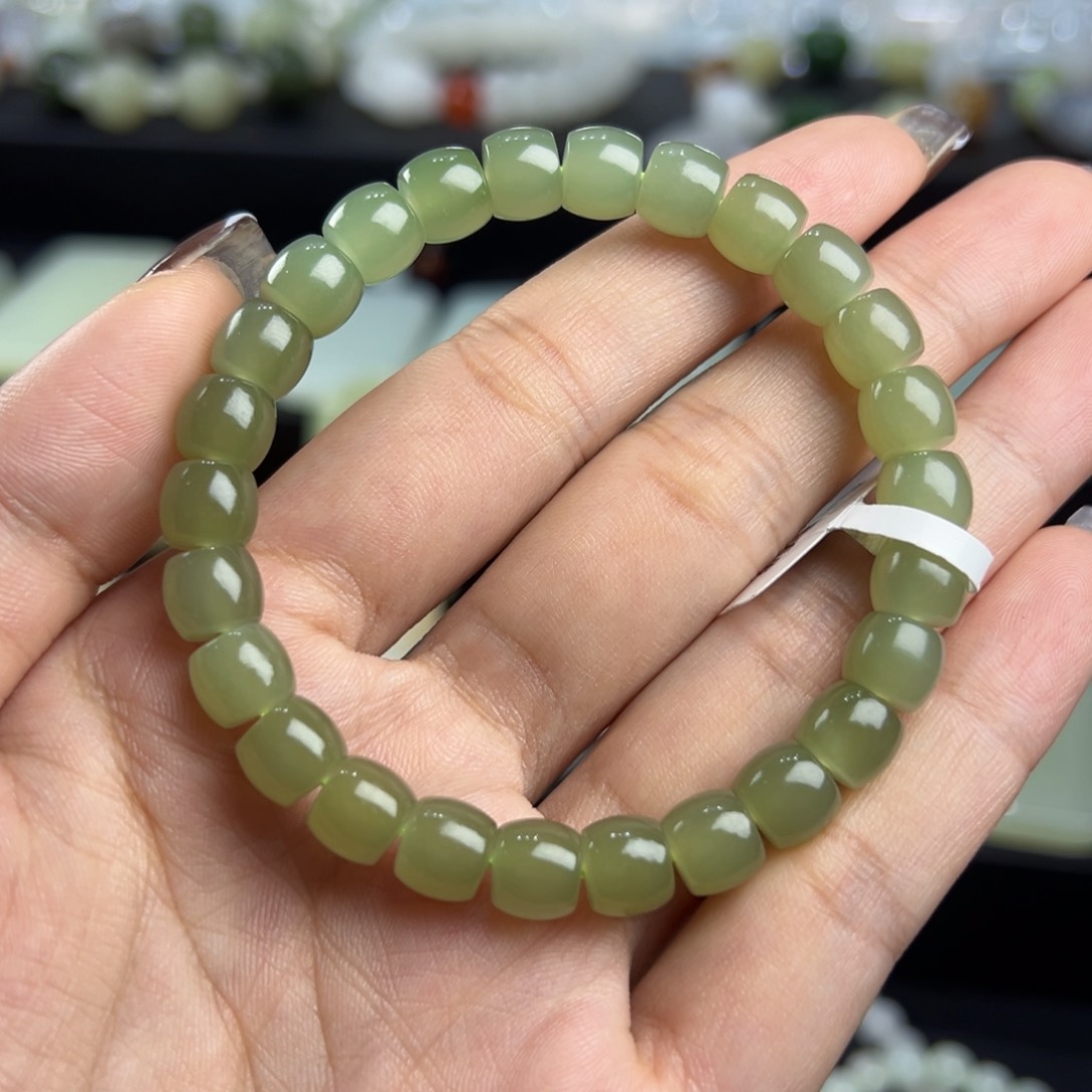 未镶嵌手串和田玉直切