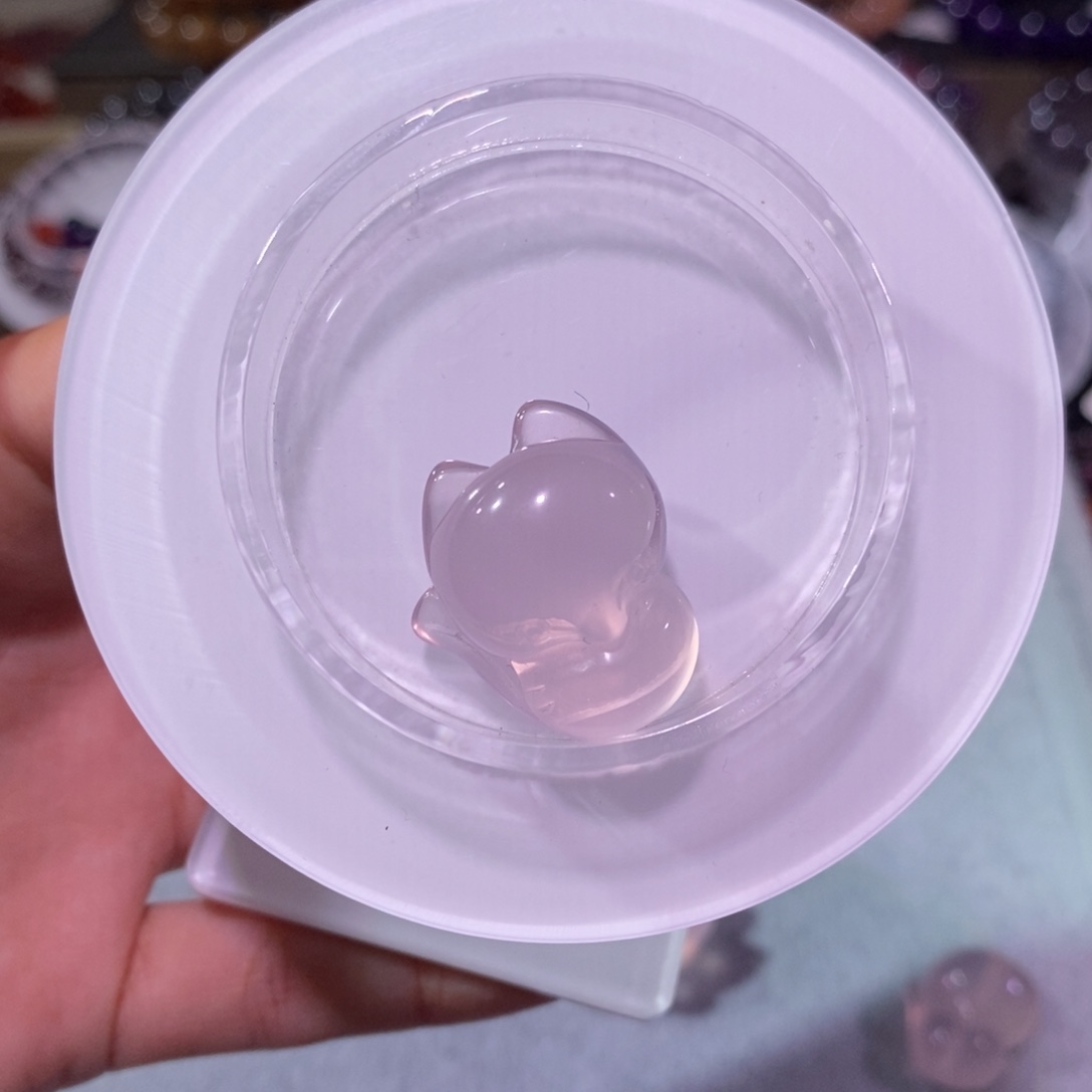 水晶颈饰未镶嵌?****潇粉晶小狐狸