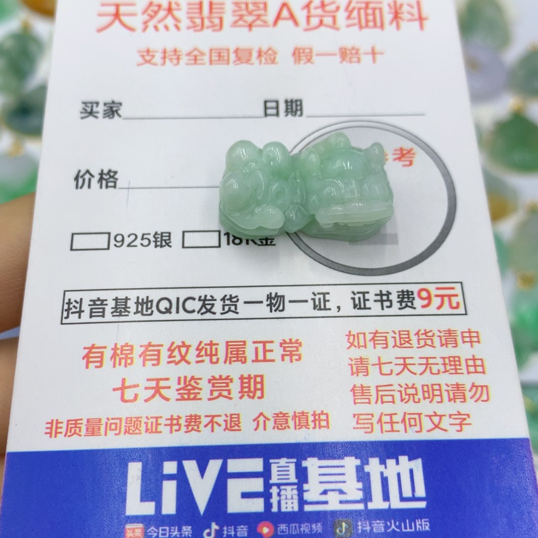 翡翠颈饰未镶嵌翡翠