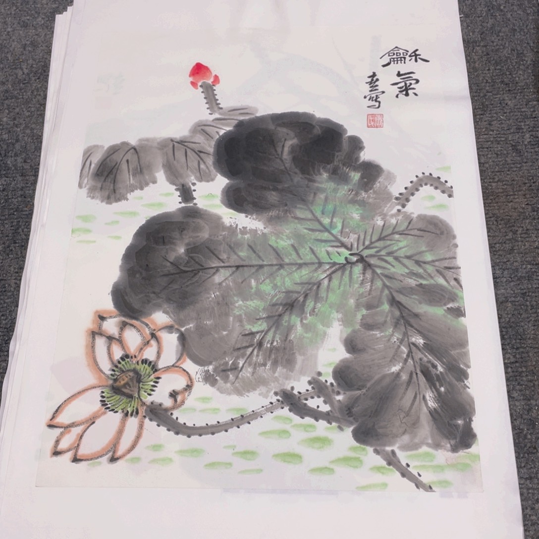 国画1.4平尺国画作品