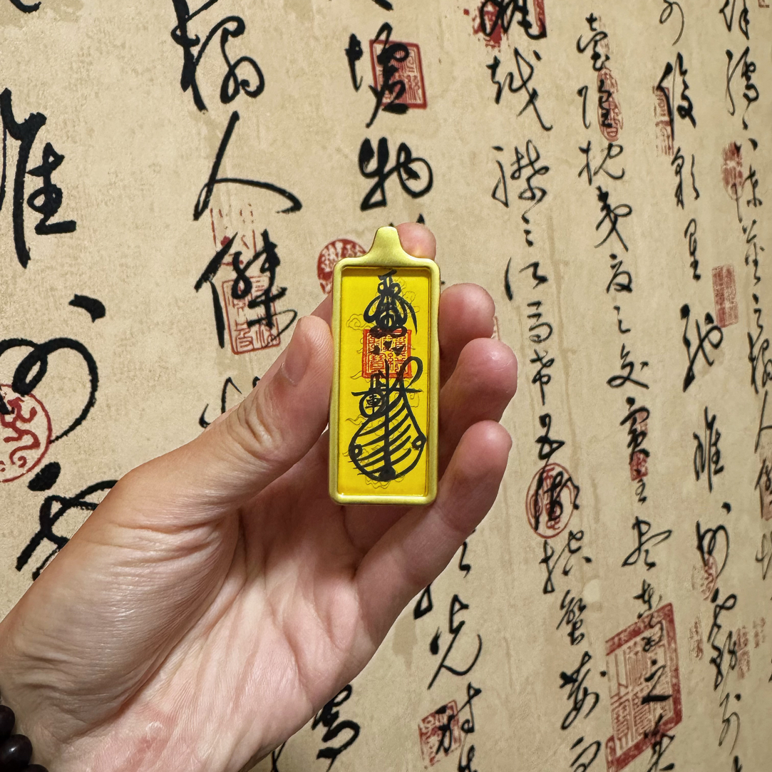 手绘唐卡 平安护身吊坠