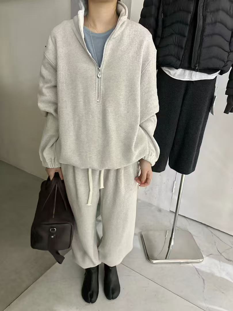 小柒-十三行RECOLO休闲风时尚套装立领简约纯色韩版运动百搭#