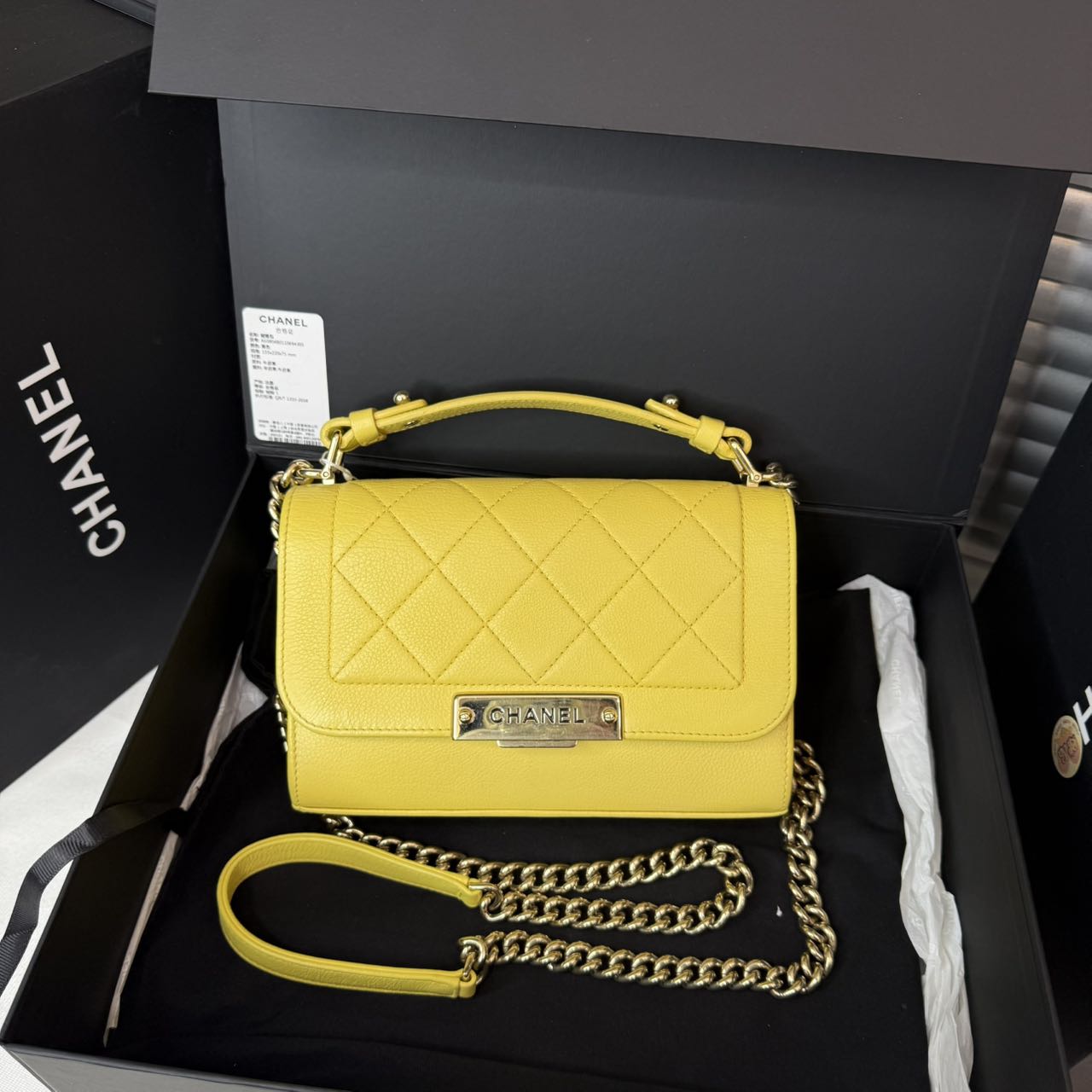 99新 Chanel/香奈儿 CHANEL香奈儿17c Handel邮差斜挎手提包