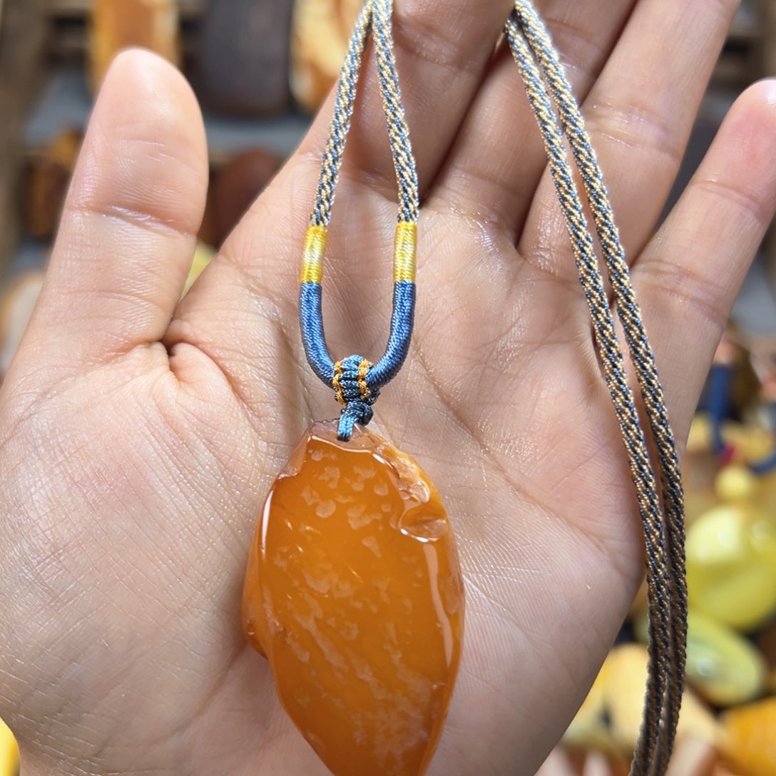 琥珀裸石未镶嵌琥珀蜜蜡