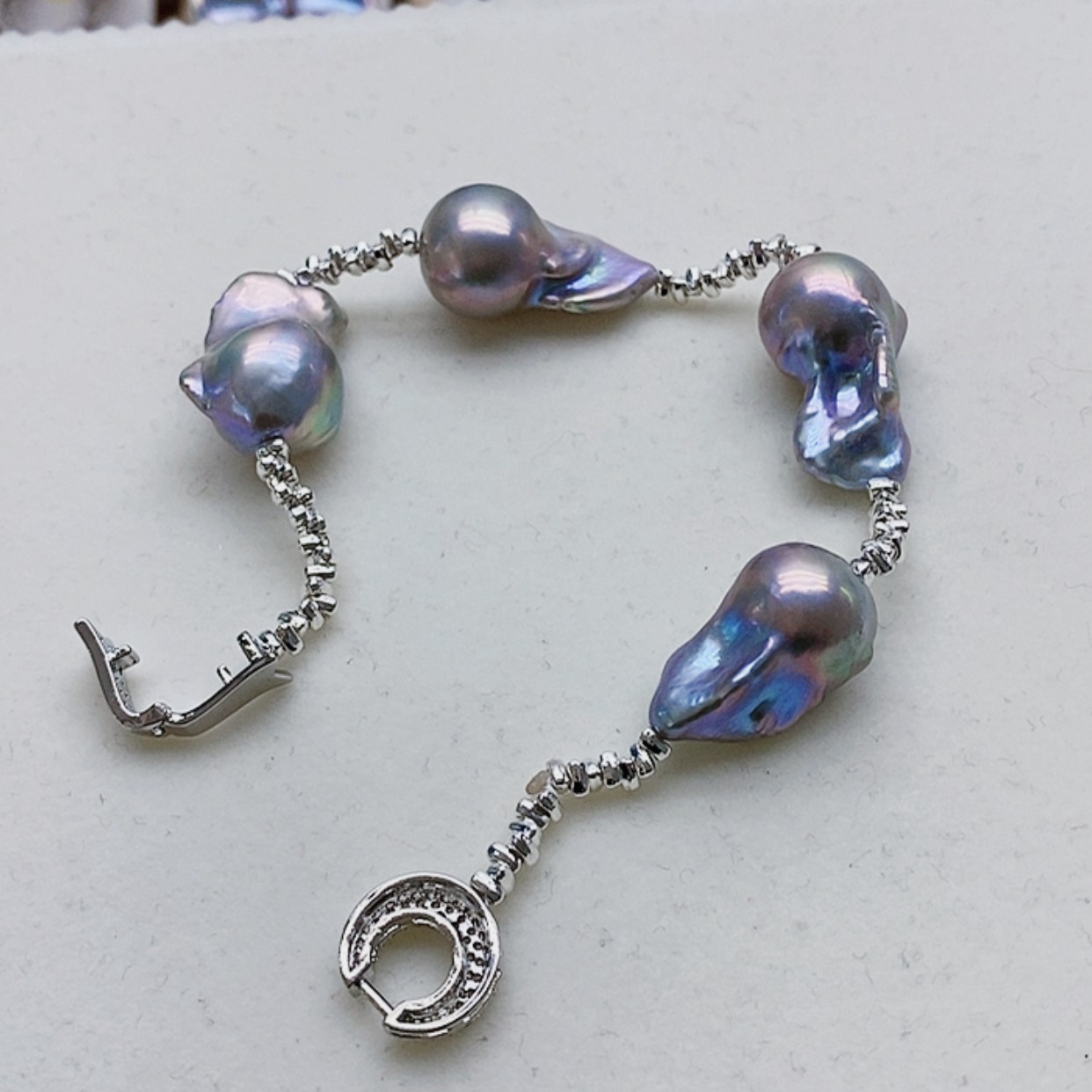 【闪购商品】银S925镶嵌淡水珍珠耳饰