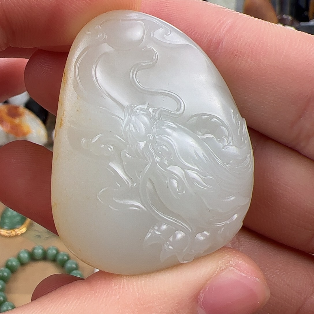 和田玉未镶嵌挂件