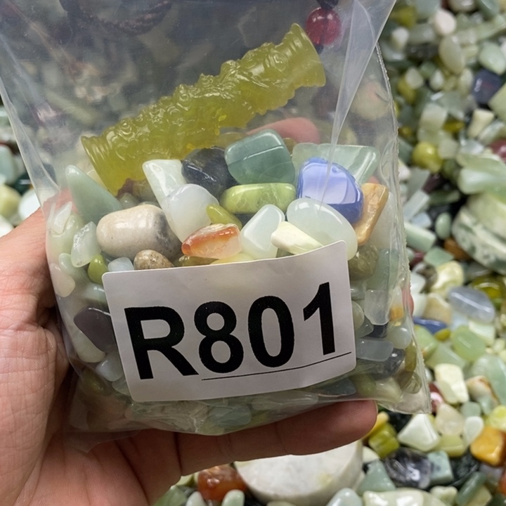 蛇纹石玉未镶嵌鱼缸石