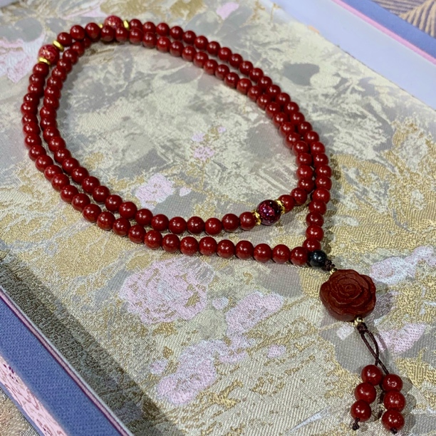 【玫瑰108】古法合香手工diy单圈手串情侣手作时尚