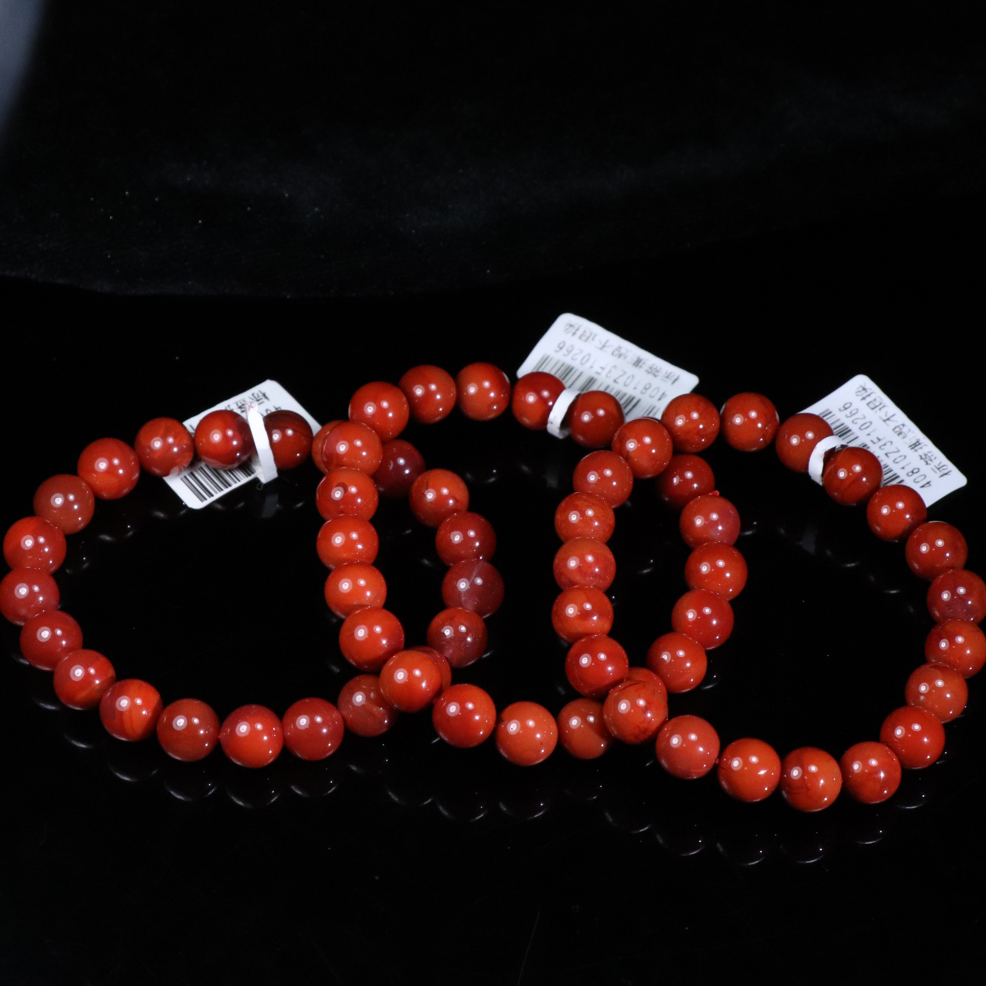 1原矿无优化南红瓦西玫红火焰纹单圈9mm左右多样性发一不保无裂