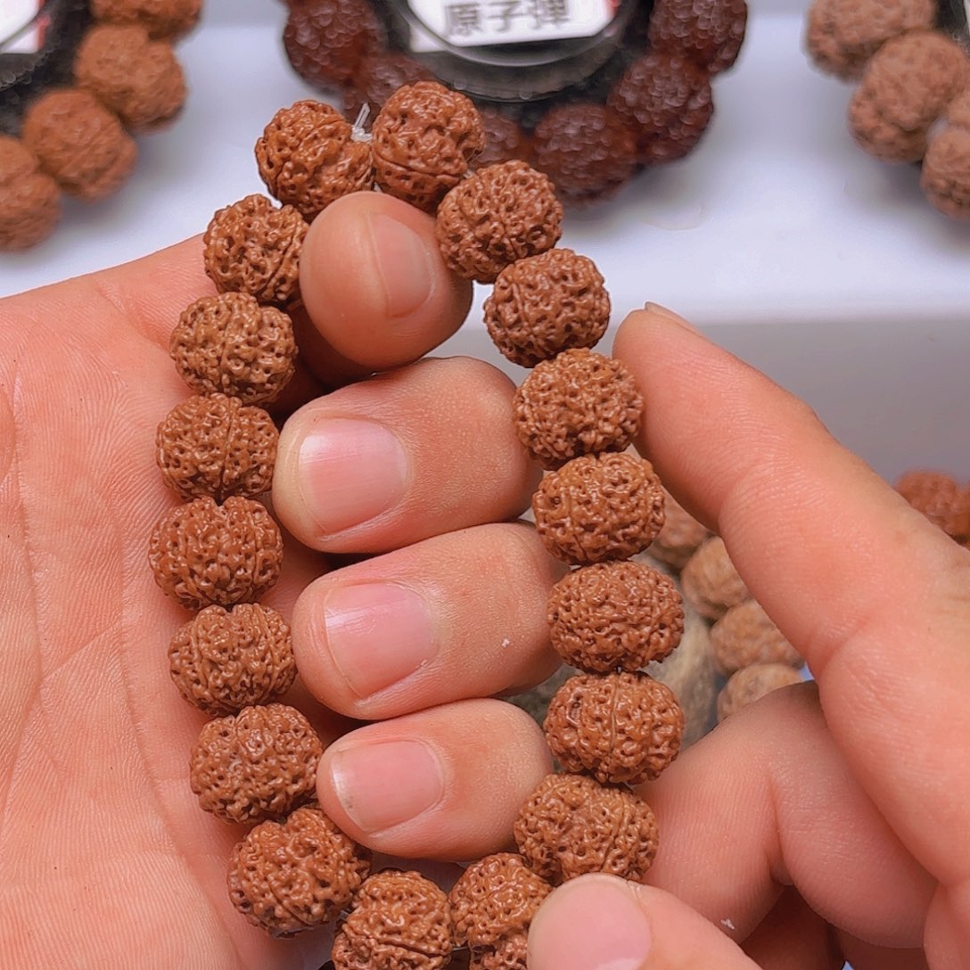 金刚菩提手串兜****豆16mm 玉玲珑