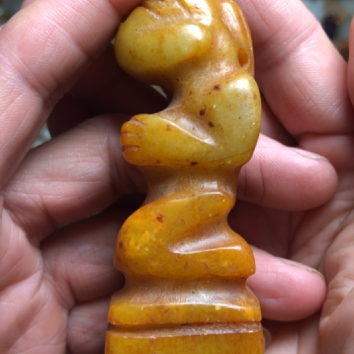 【闪购商品】和田玉（糖玉）手机挂未镶嵌