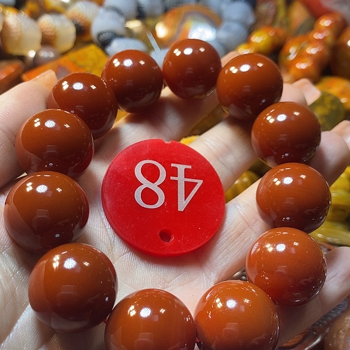 布***猪玛瑙/玉髓未镶嵌手链