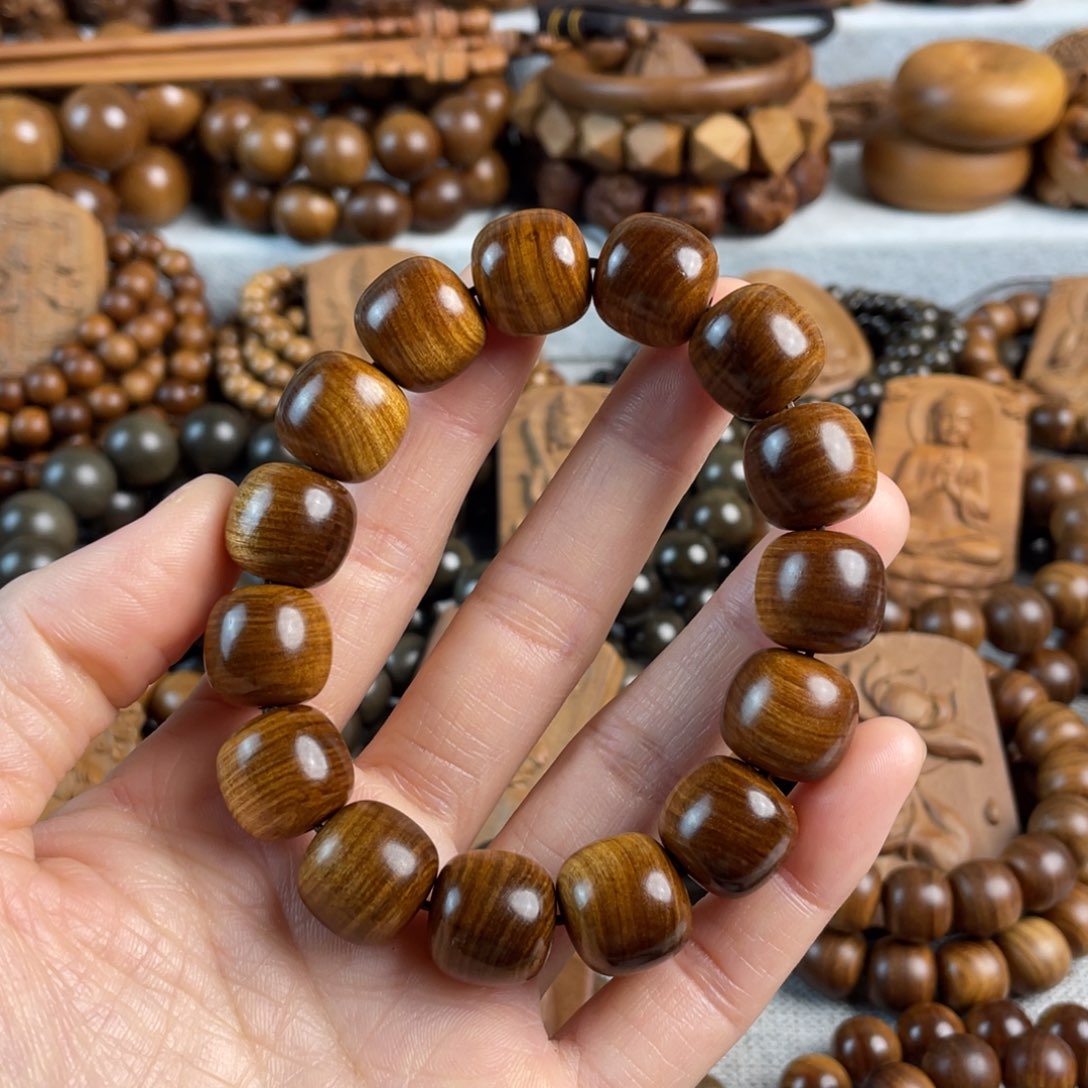 木老山檀香微瑕手串