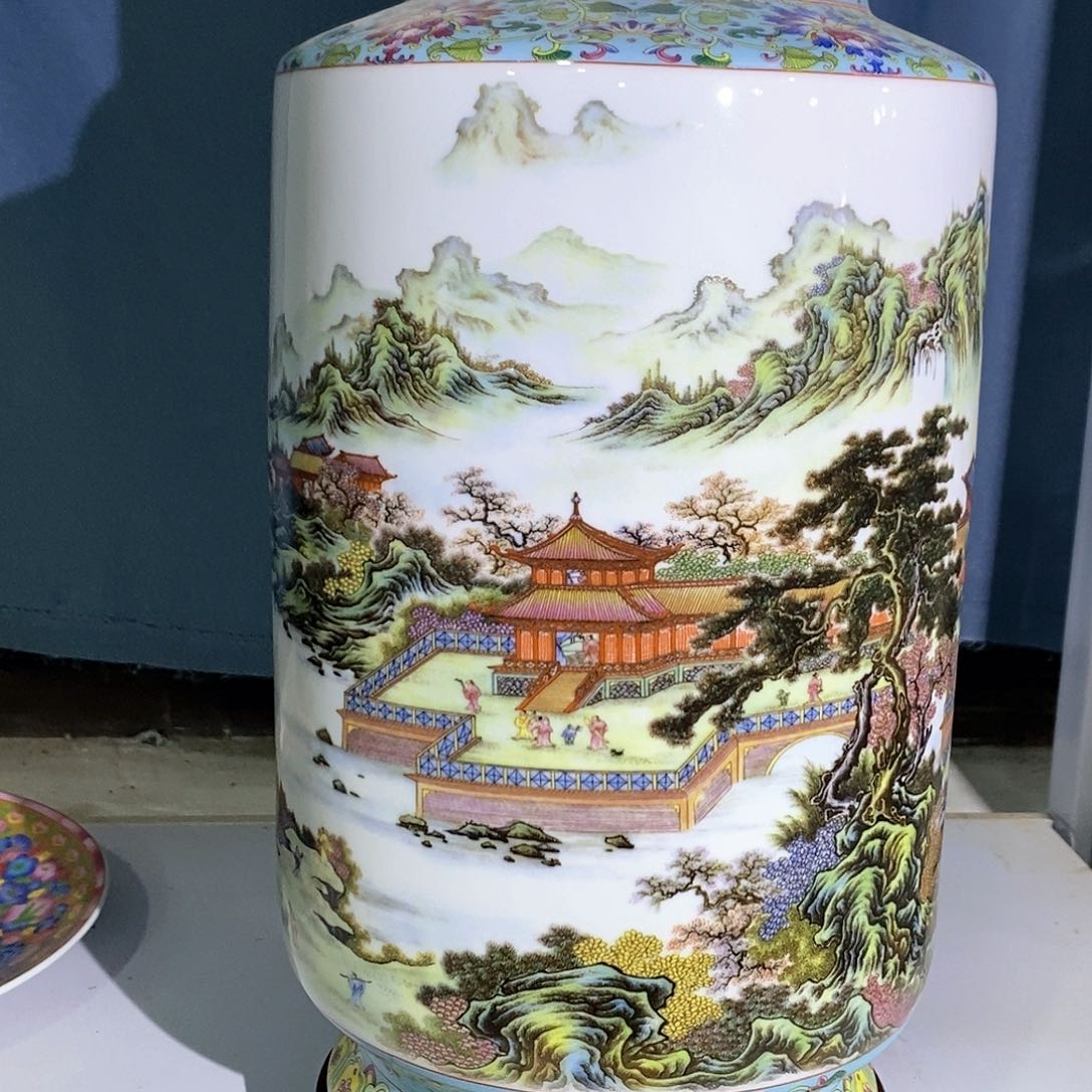 摆件景德镇陶瓷花瓶摆件