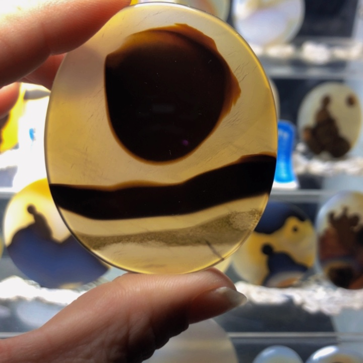 合金玛瑙/玉髓珠宝奇石46有瑕