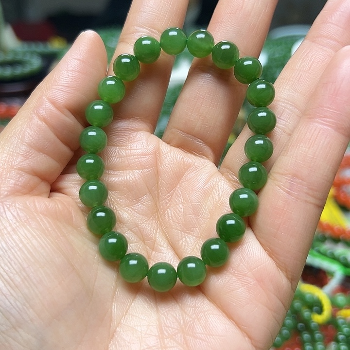 和田玉（碧玉）未镶嵌手链