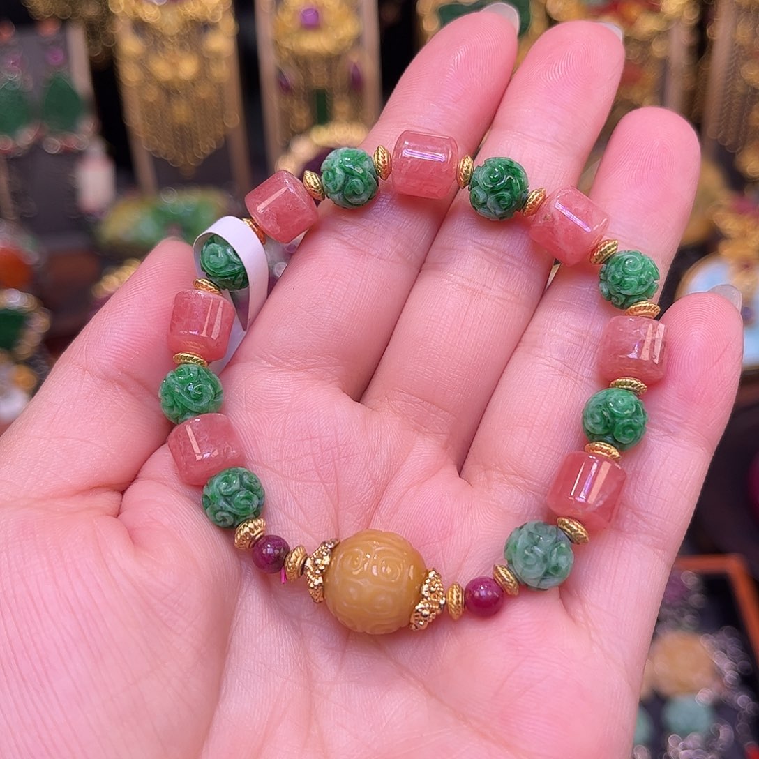 未镶嵌手链翡翠多宝手链