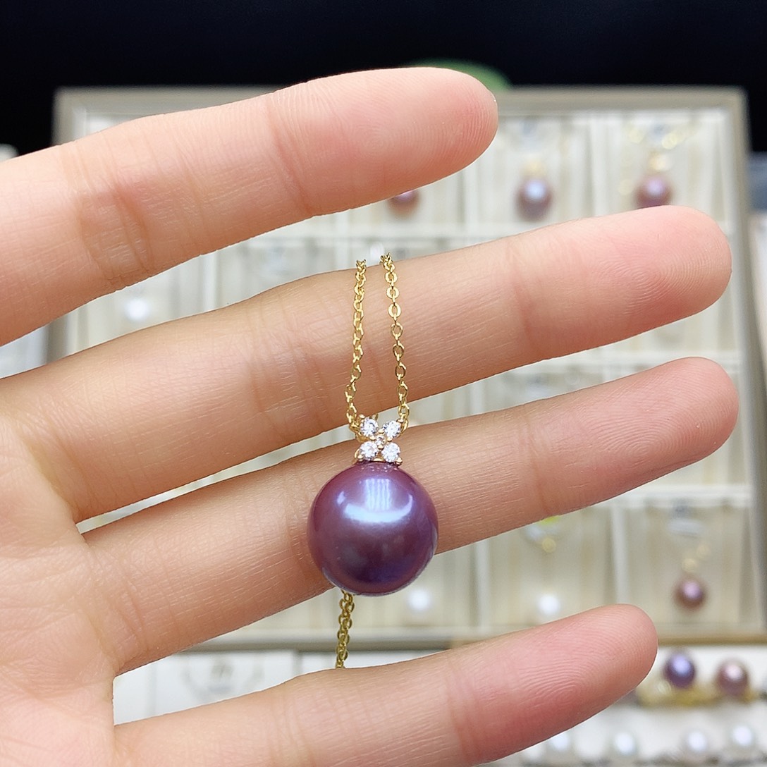 淡水珍珠颈饰银S925镶嵌冬****风