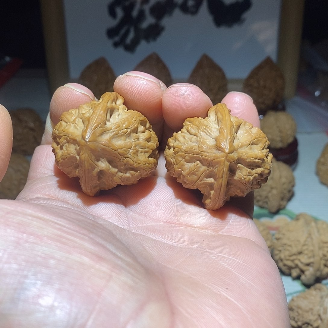文玩核桃把件37尺靠山王