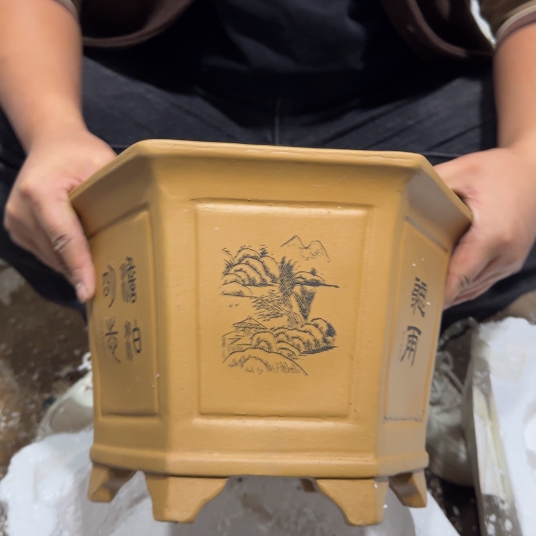 花盆紫砂口径26 23高度16