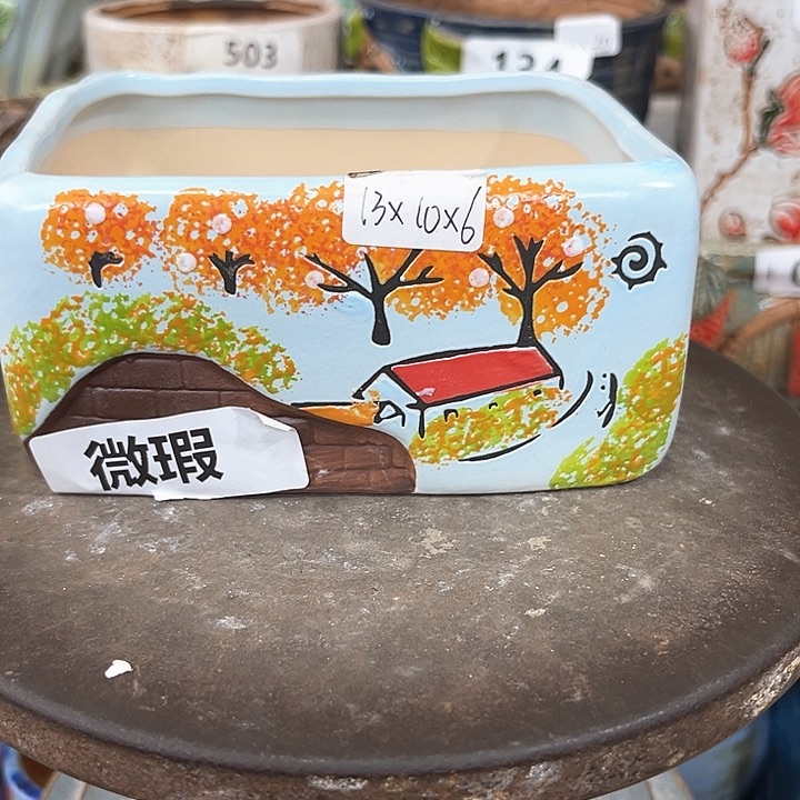 紫砂花盆粗陶材质多肉花盆