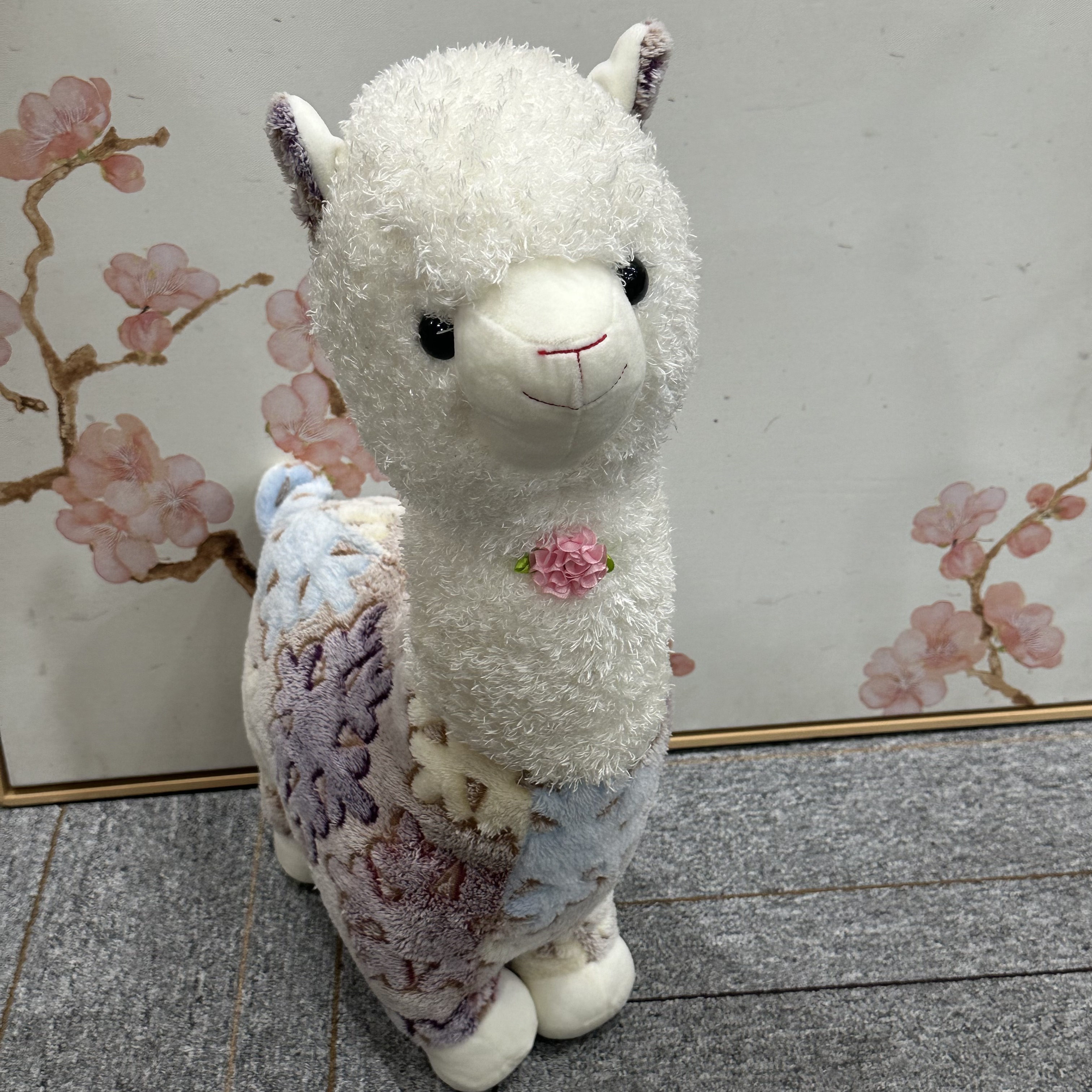 可爱超软雪花羊驼公仔玩偶毛绒玩具生日礼物睡觉抱枕