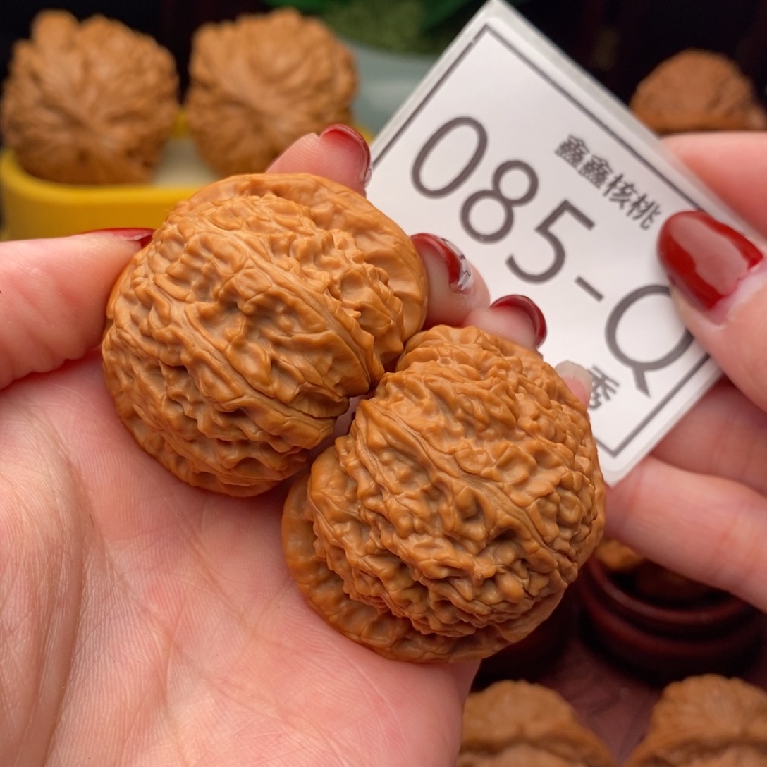 文玩核桃把件星*白狮41