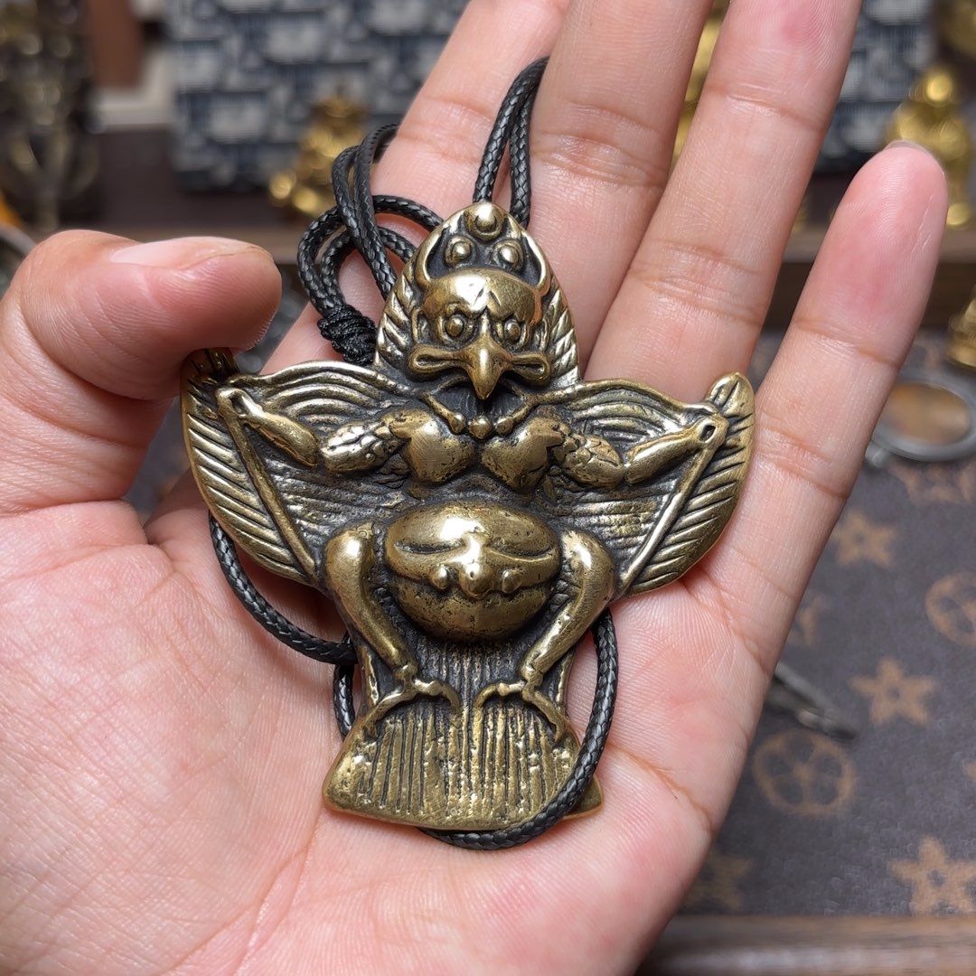 球***材铜星月菩提吊坠项链吊坠