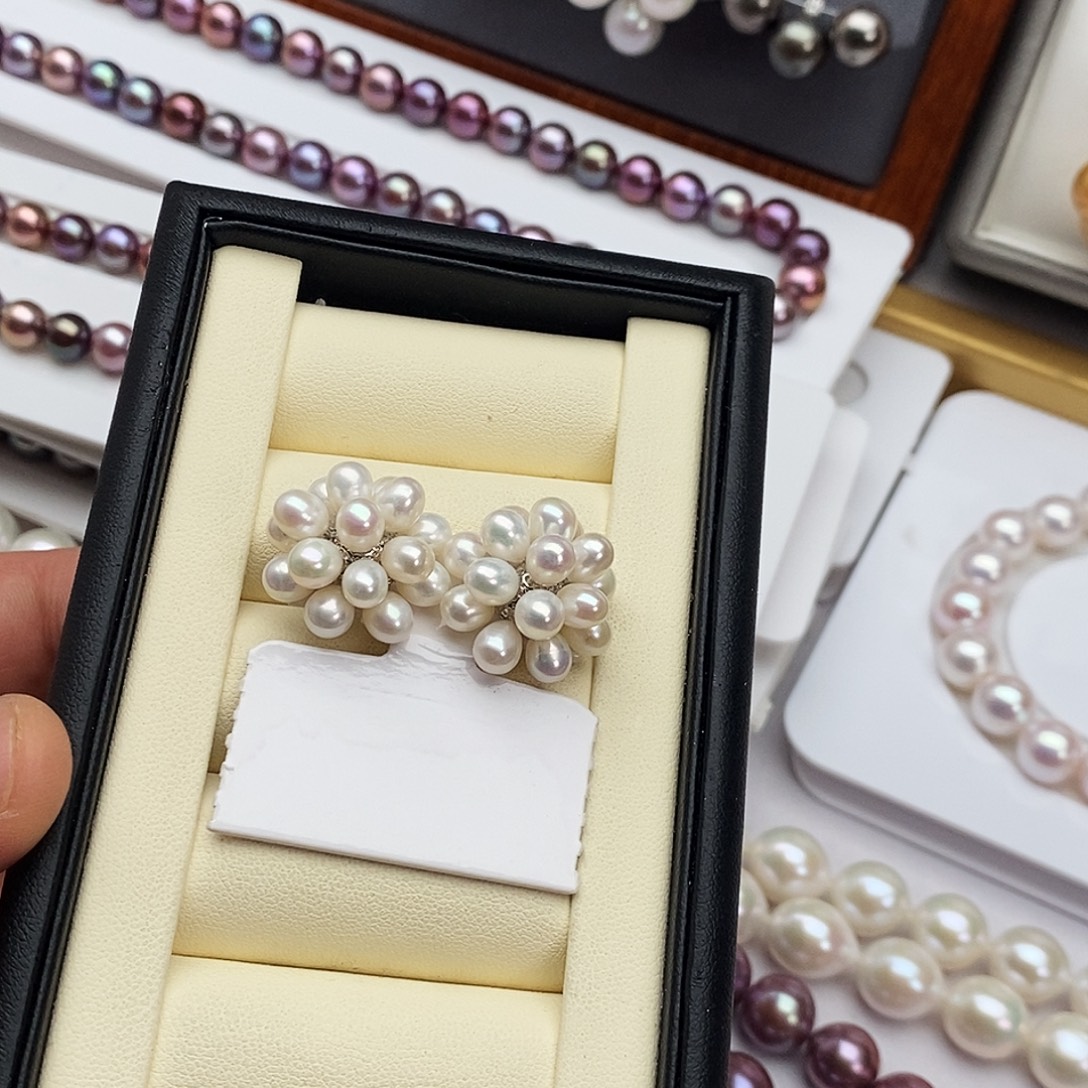 银S925镶嵌颈饰淡水珍珠