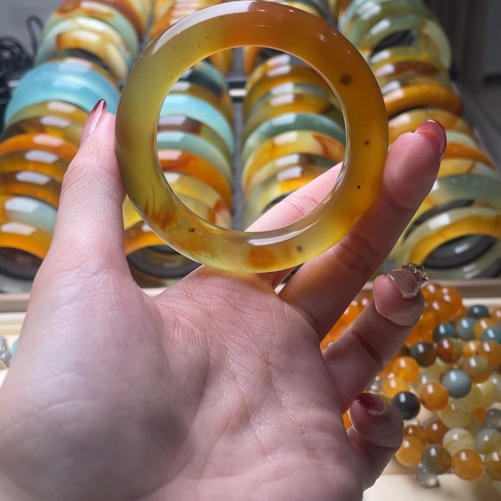 蛇纹石玉手镯未镶嵌50.2