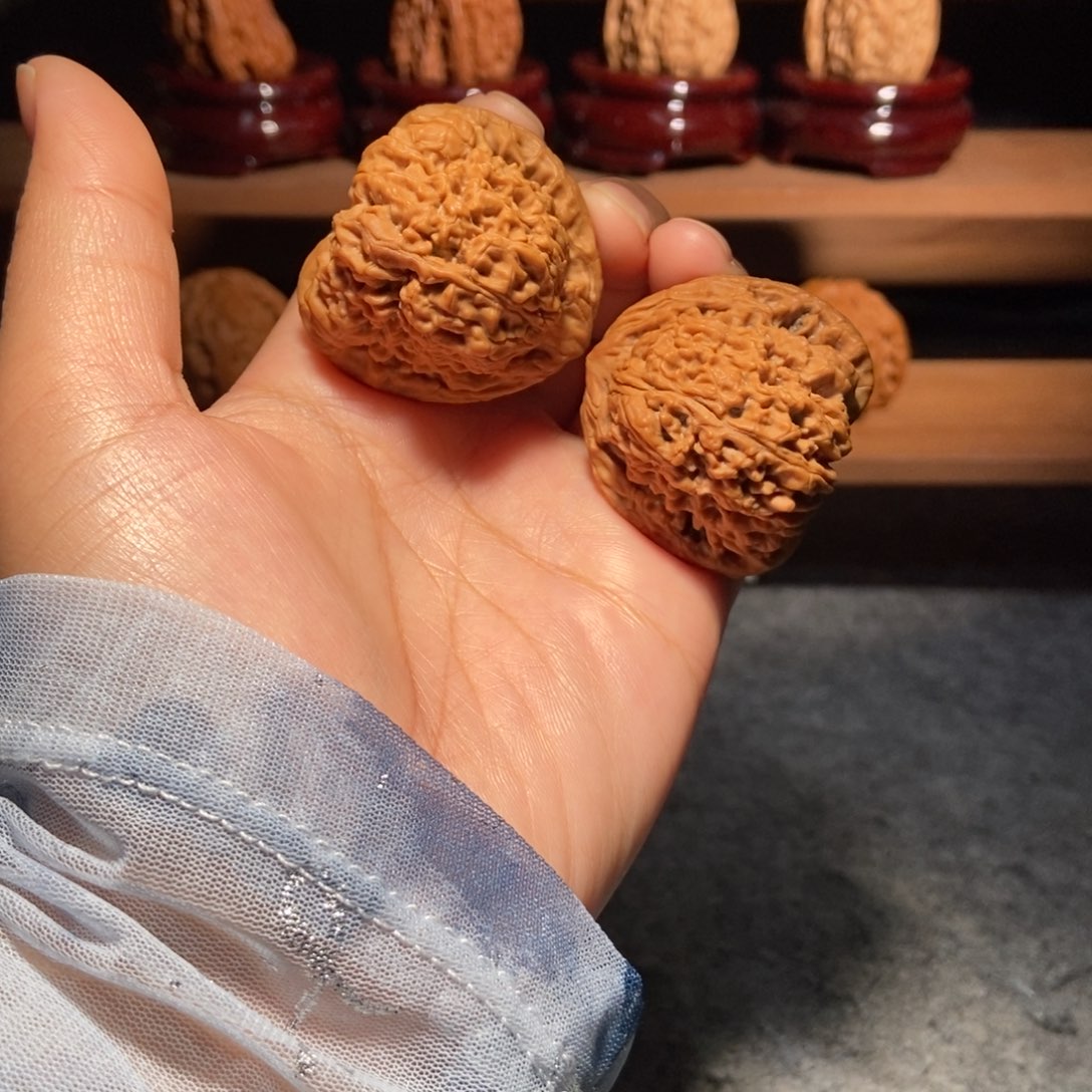 核桃手串/手链天使南疆无修全品枣红皮37