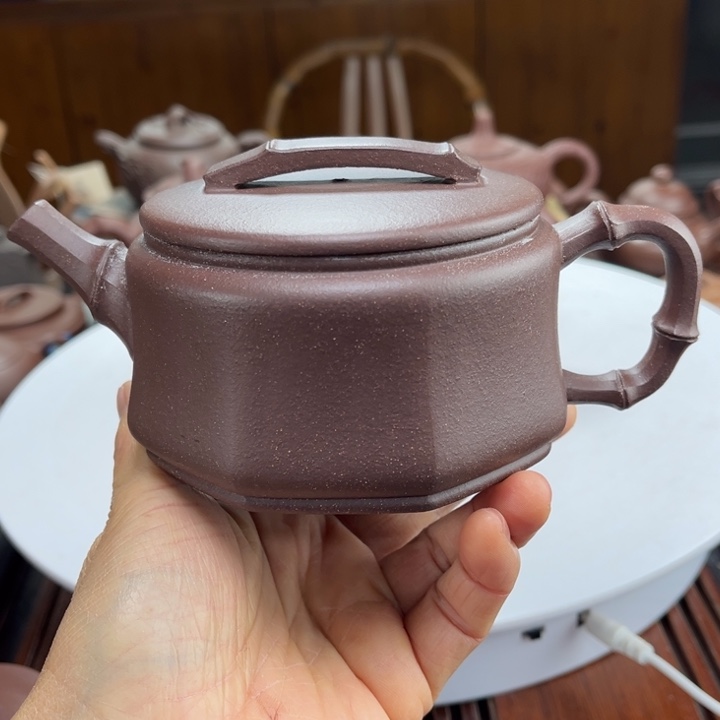 紫砂茶壶紫砂花茶