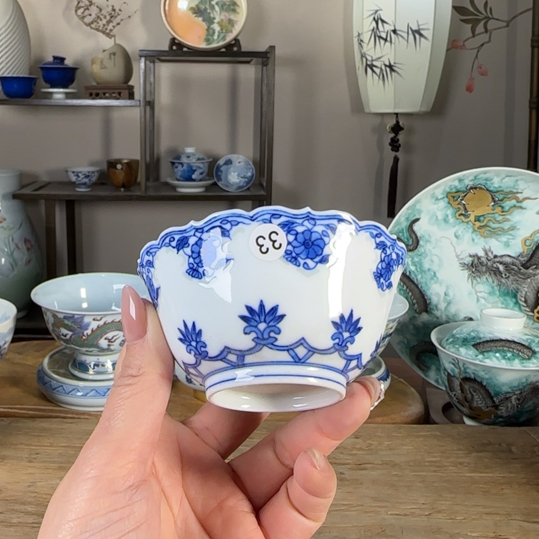 杯景德镇陶瓷柴烧多人