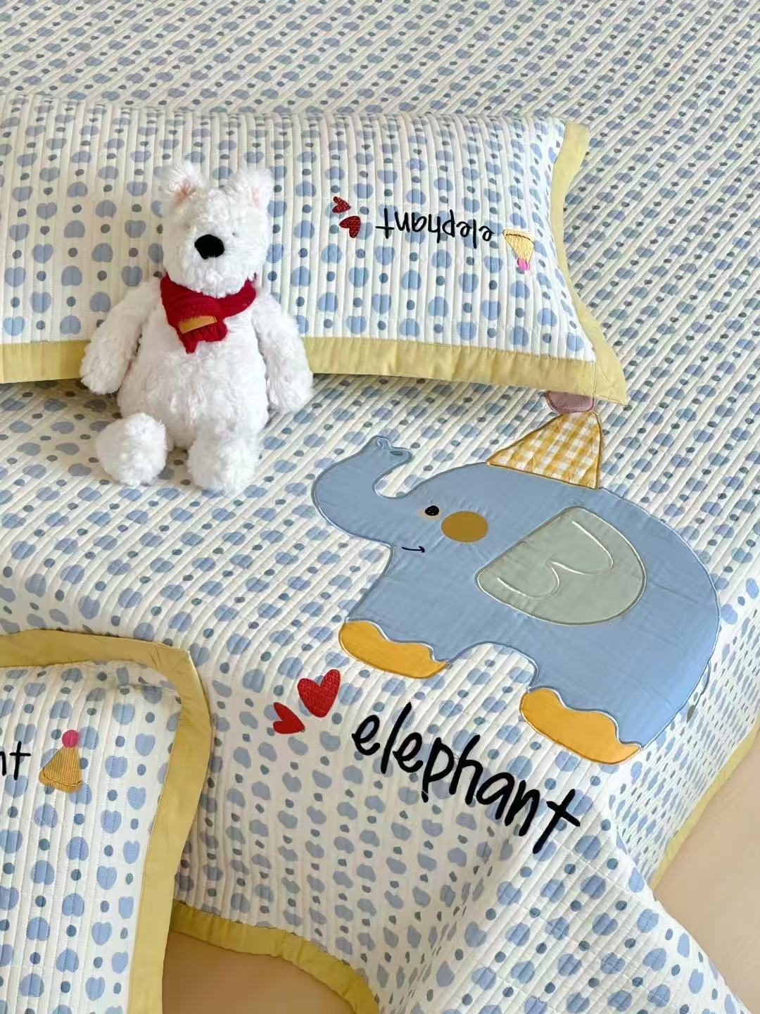 baby house 床盖三件套(尺寸约2米3✖️2米5)