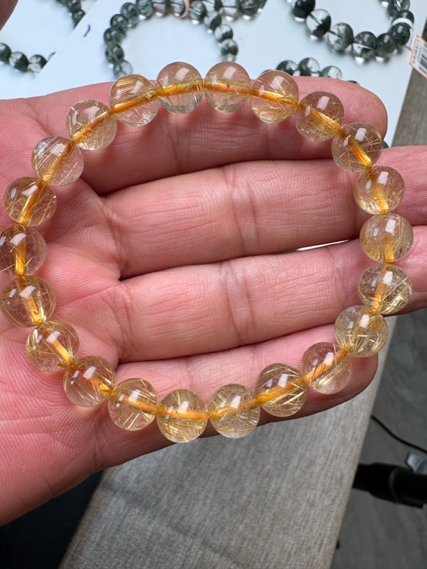 自然水晶严选。金发晶