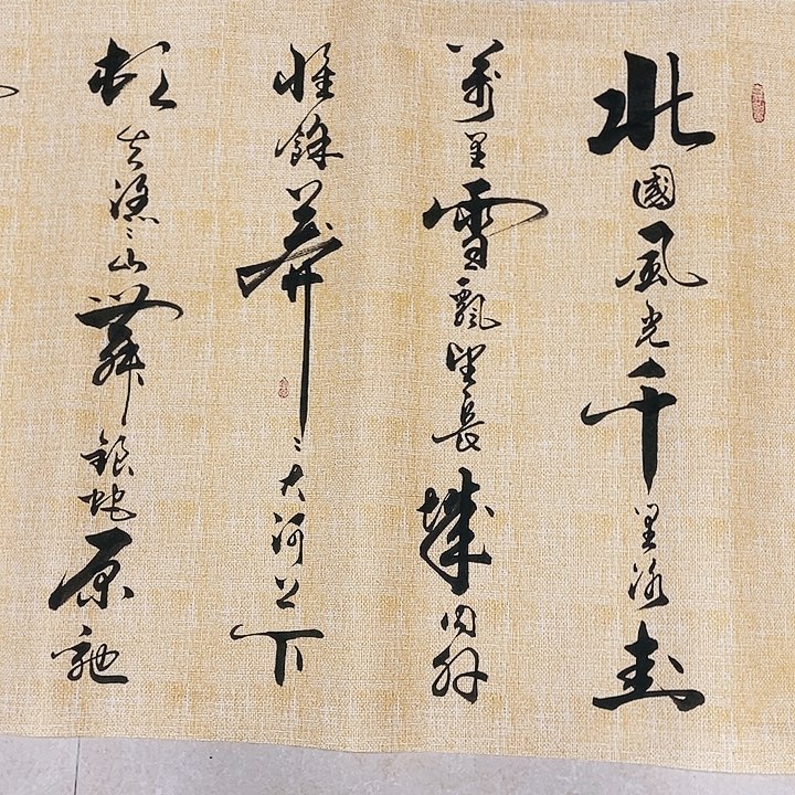 书法墨海游龙作品