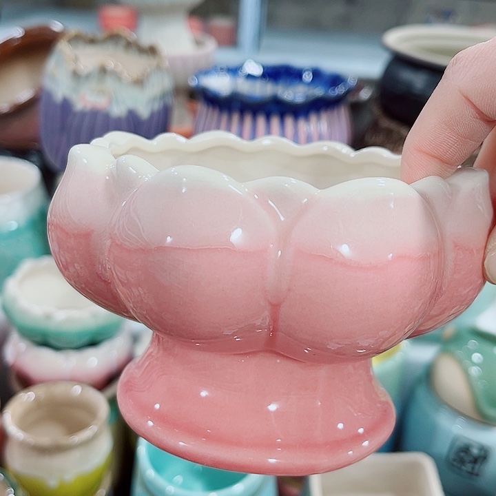 多肉陶瓷花盆满10元包邮