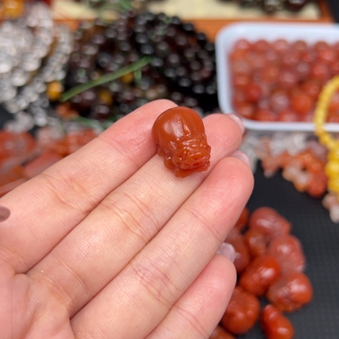 南红玛瑙未镶嵌吊坠(不含链)