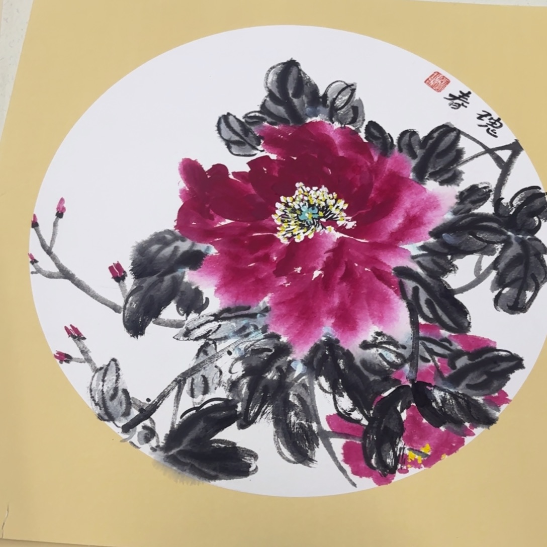 国画50-50卡纸作品艺