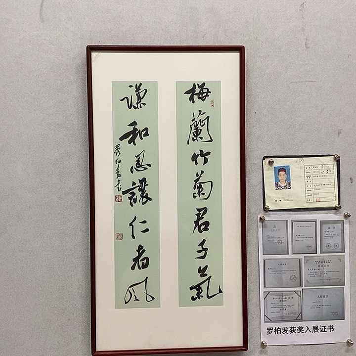 书法罗柏发书法梅兰