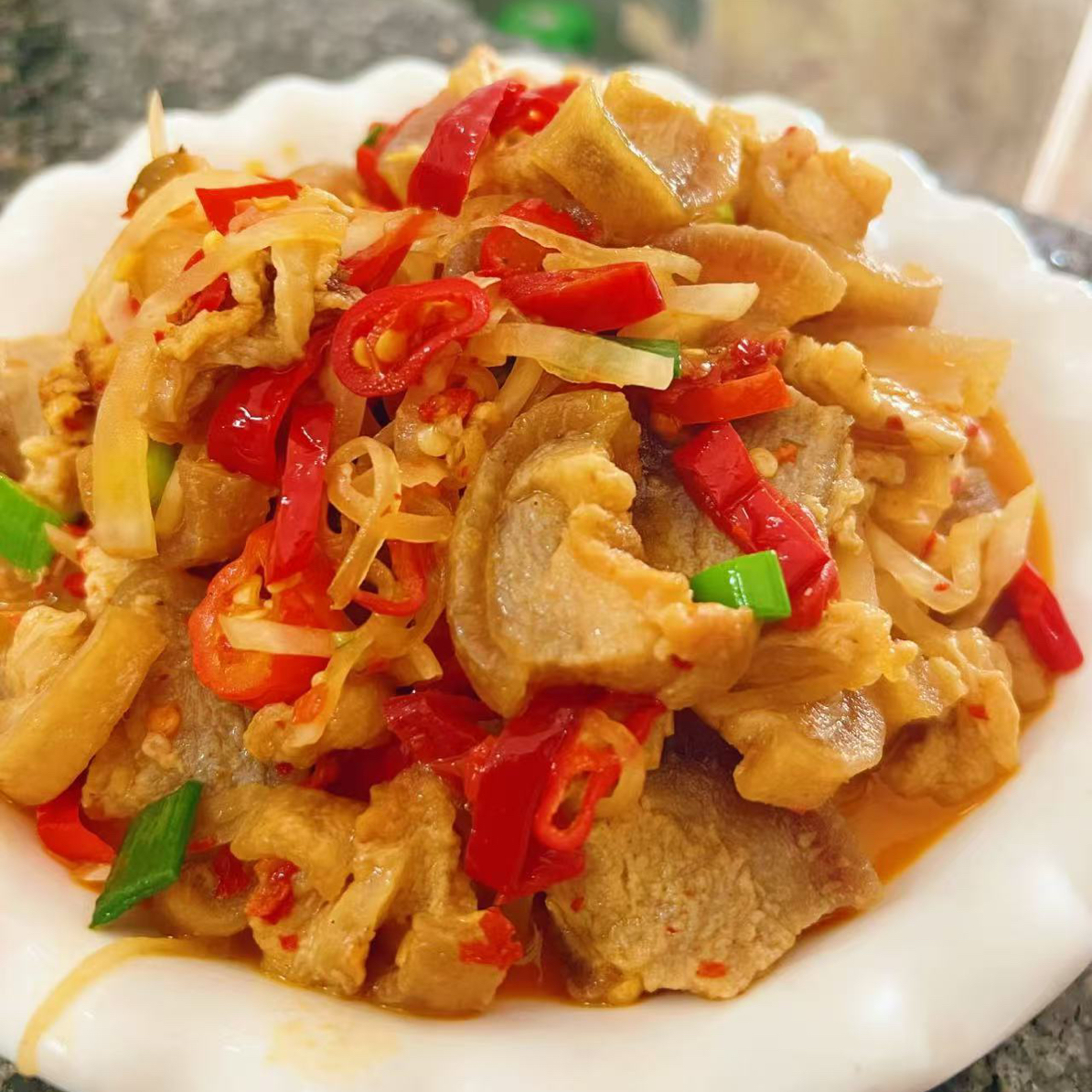 酸炒油渣500克装