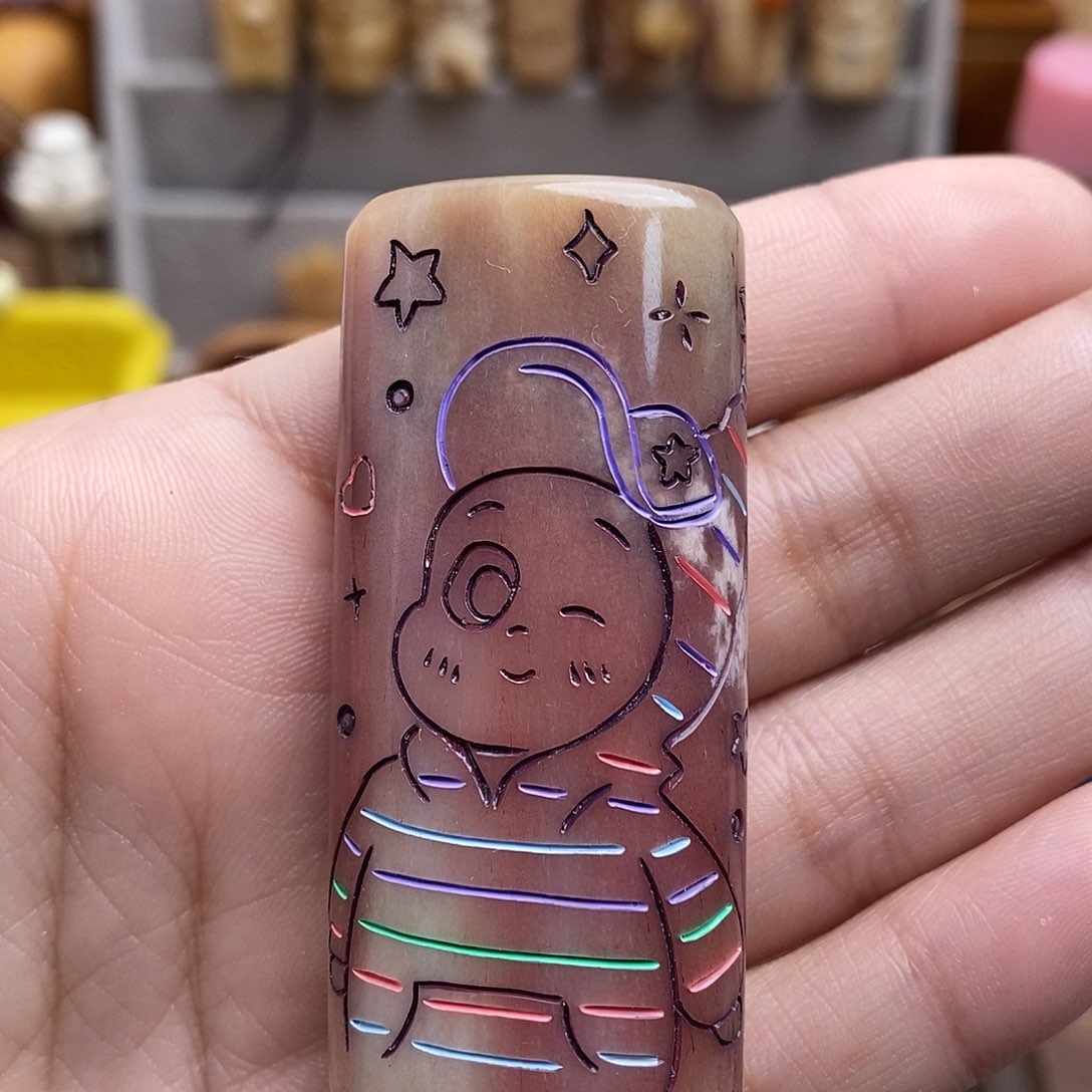 鹿骨把件10号鸵鸟骨骨笛不退换