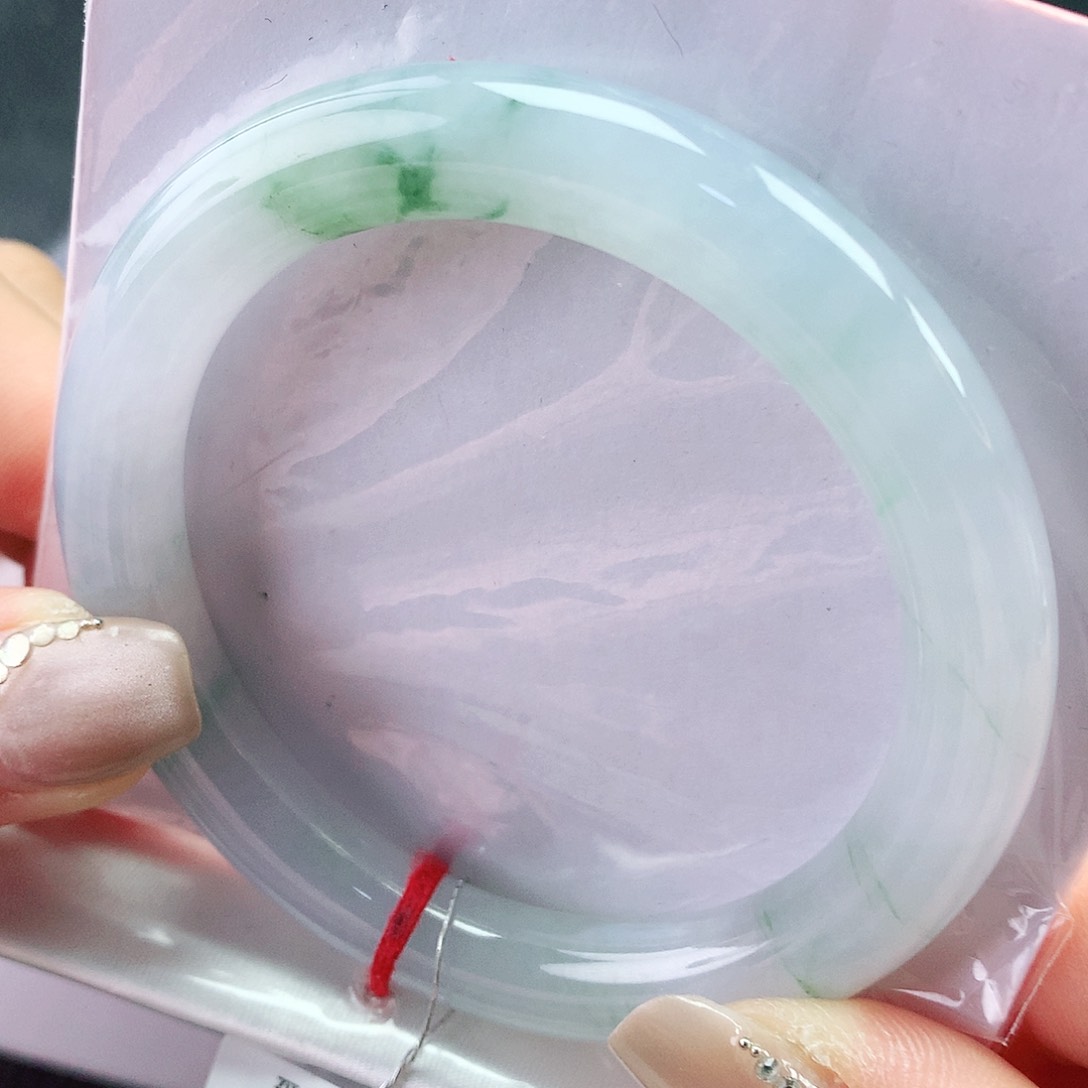 翡翠未镶嵌手镯53圈