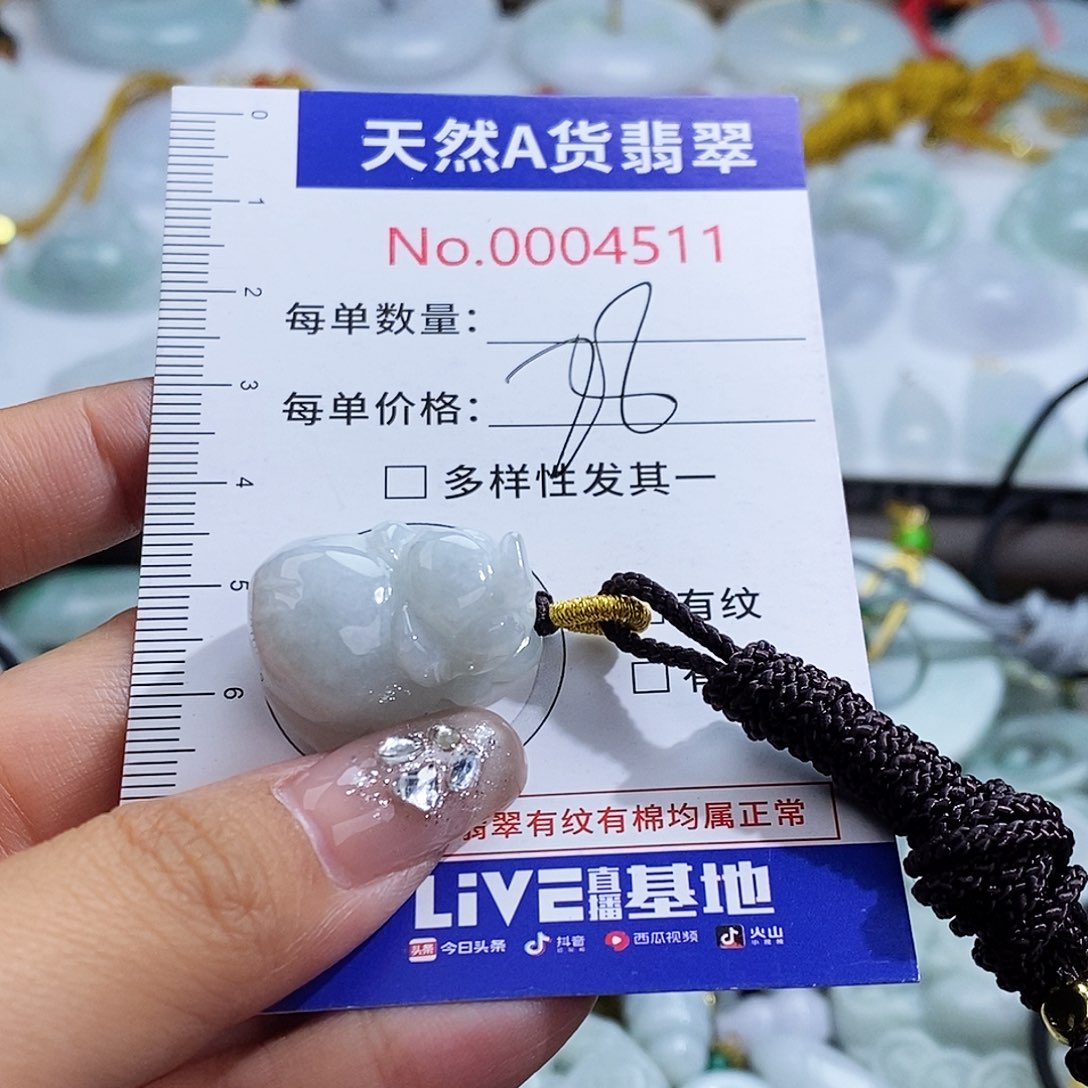 翡翠未镶嵌颈饰4511