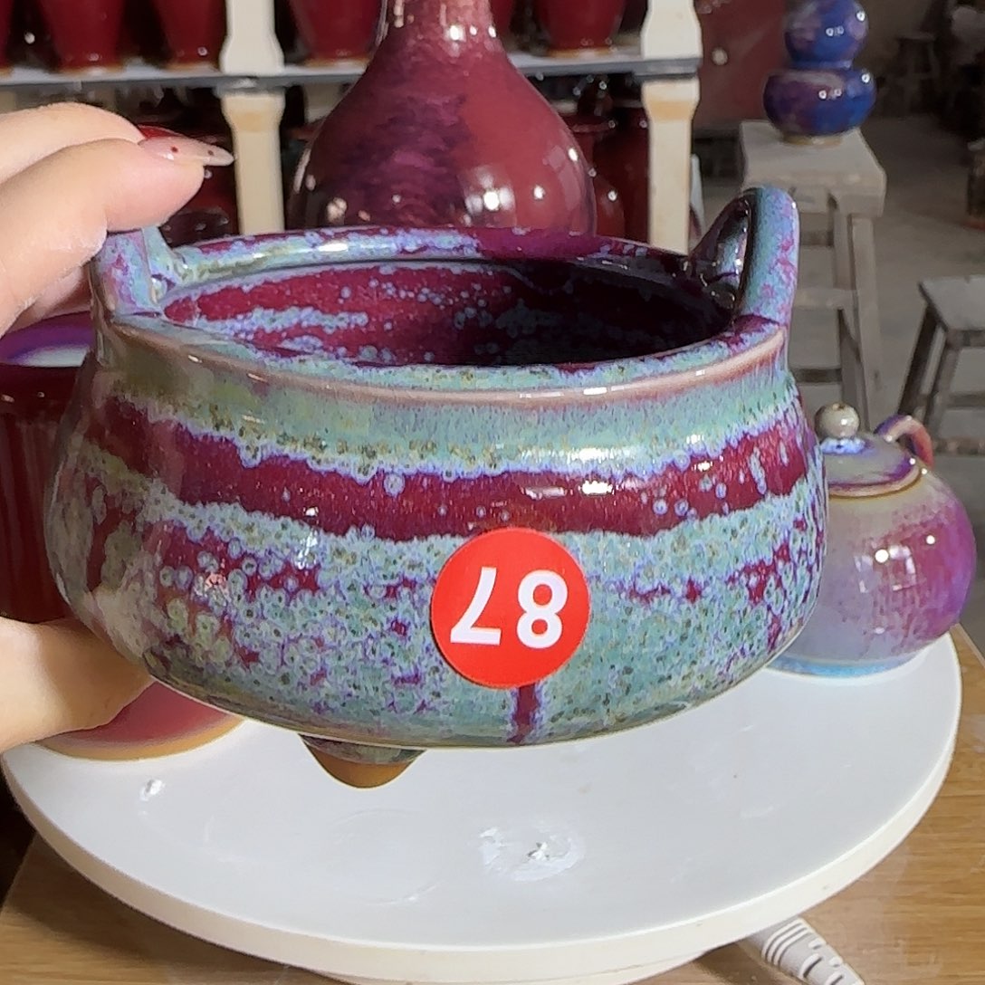 陶摆件郑家钧窑摆件